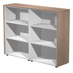[74316] COPPIA MOBILI MEDI A GIORNO 162,8X43cm H119,8cm CILIEGIO AR.- PRESTIGE