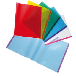 [64572] COPRILIBRO PVC GOFFRATO TRASPARENTE NEUTRO 50x30cm C/BIADESIVO