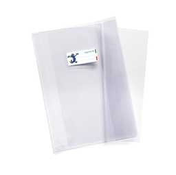 [93815] Coprimaxi pvc 200mic supercristallo neutro c/alette 21x30cm Riplast