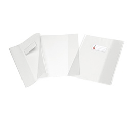 [56915] COPRIMAXI PVC 200MIC SUPERCRISTALLO NEUTRO S/ALETTE 21x30cm RIPLAST