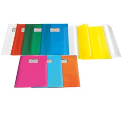 [93800] Coprimaxi PVC goffrato trasparente Emysilk c/alette 21x30cm arancione RiPlast