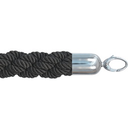 [77146] CORDONE INTRECCIATO 150cm NERO per COLONNINA SEGNAPERCORSO Securit