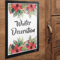 [86905] Cornice adesiva DuraframeÂ® Wallpaper A4 21x29,7cm nero DURABLE