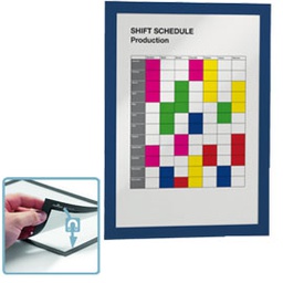 [65243] Cornice espositiva adesiva DuraframeÂ® A4 21x29,7cm blu DURABLE