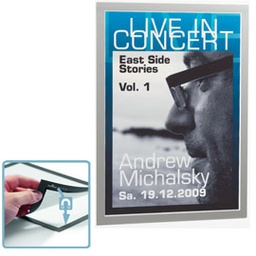 [57340] Cornice espositiva adesiva Duraframe® A5 15x21cm silver DURABLE