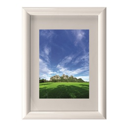 [90076] Cornice in legno e crilex A4 bianco Methodo