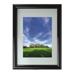 [90075] Cornice in legno e crilex A4 nero Methodo