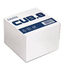 [47905] CUBOTTO BIANCO 700FG 95X95MM 80GR FAVINI