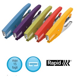 [53155] Cucitrice a pinza RAPID S51 SOFT GRIP giallo