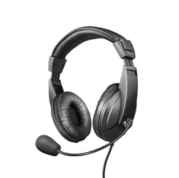 [88498] CUFFIE CON MICROFONO QUASAR TRUST