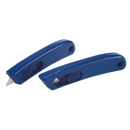 [97769] Cutter monouso detectabile con lama retraibile colore blu