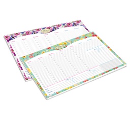 [97638] Desk Planner da scrivania 42x29,5cm Nature Flowers Pigna