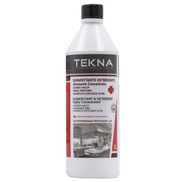 [95910] Disinfettante detergente per superfici super concentrato 1lt Tekna