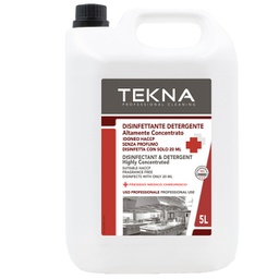 [95909] Disinfettante detergente per superfici super concentrato 5lt Tekna