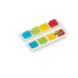 [77393] Dispenser 40 SEGNAPAGINA Post-it® INDEX STRONG Mini 676 CLASSICI 15,8X38mm