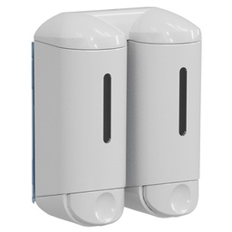 [97402] Dispenser a muro per sapone liquido 0,17lt bianco Double Shower Small MAR PLAST