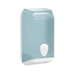 [94888] Dispenser carta igienica interfogliata bianco azzurro Replast