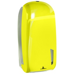 [96770] Dispenser carta igienica interfogliata Skin a V e Z 550/450 fogli giallo fluo