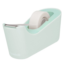 [87201] Dispenser da Tavolo C18 Menta+1 rotolo di nastro adesivo ScotchÂ® Magic19x33
