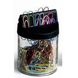 [49765] DISPENSER MAGNETICO 60 FERMAGLI COLORI METAL N.4 MM32 LEONE COLOR