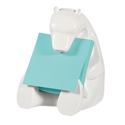 [83170] Dispenser Orso+ricarica Post-it  Super Sticky Z-Notes 76x76mm azzurro acquamarin