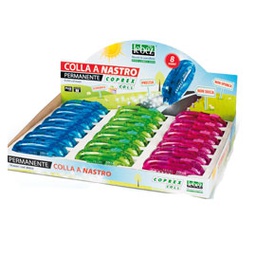 [80867] Display 18pz Colla a nastro permanente 6mmx8mt Coprex