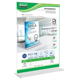 [90063] Display con base a T A4 - 21x30cm Lebez