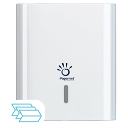 [79644] Dispenser ASCIUGAMANI PIEGATI Z/W BIANCO Hi-Tech