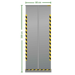 [92383] Divisorio roll up trasparente 80x200cm Jalema