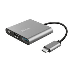 [93732] Dock multiporta USB-C multiporta 3-in-1 Dalyx Trust
