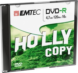 [EMTVR471016SL] DVD-R EMTEC 4,7GB 16X SLIM CASE (kit 10pz)
