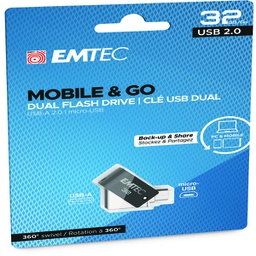[EMTD32GT262B] Emtec Dual USB2.0 micro-USB T260 32GB