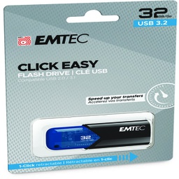 [EMTD32GB113] Emtec Memoria USB B110 USB3.2 Clickeasy 32GB blu