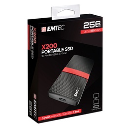[EMTD256GX200] Emtec SSD 3.1 Gen2 X200 256 GB Portable
