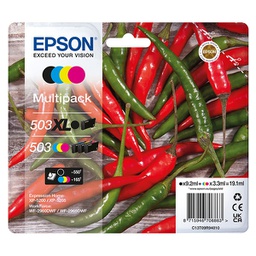 [EPST09R94010] EPSON MULTIPACK 503XL PEPERONCINO BK/C/M/Y_BK/STD