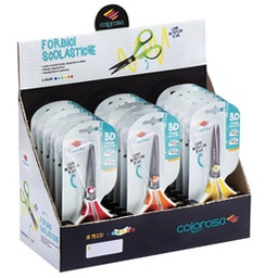[87362] Espositore 18 forbici blisterati colori assortiti RiPlast