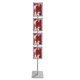 [97394] Espositore porta avvisi con 4 cornici a scatto A4 verticale InUno Info Junior