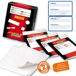 [32425] Etichetta adesiva bianca 115x70mm MITT-DEST (10fg x 2etichette Markin