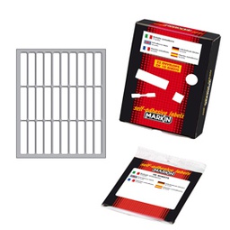 [31096] Etichetta adesiva bianca 46x10mm (10fogli x 30etichette Markin