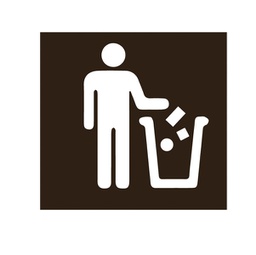 [93762] Etichetta in vinile con icona ''GENERICO'' per raccolta differenziata