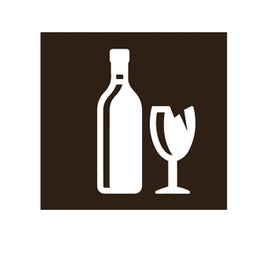 [93765] Etichetta in vinile con icona ''VETRO'' per raccolta differenziata