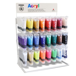 [95678] Expo 144pz tubo colore Acryl 75ml in 24 colori assortiti Primo
