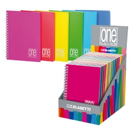 [70884] EXPO 14 MINIQUADERNI SPIRALATI PPL A6 12x17cm mix 6 colori ONE COLOR BLASETTI