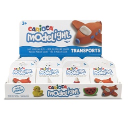 [89325] Expo 16 pot 30gr Tema Mezzi di trasporto Model Light Carioca