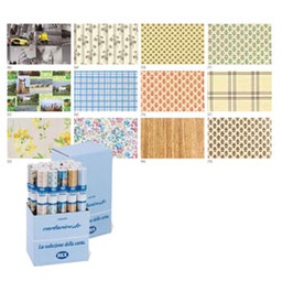 [57455] EXPO 50 ROTOLI CARTARIVESTO REX58 LAVABILE 50X500CM ASSORTITI