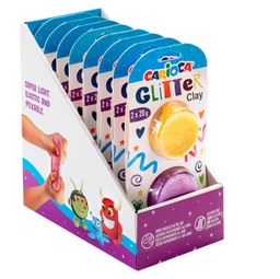 [93993] Expo 8 blister da 2 x 20gr Model Light Glitter colori assortiti Carioca