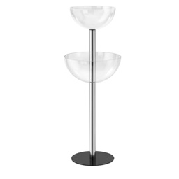 [80432] EXPO CONTENITORE con 2 SEMISFERA D40cm / D50cm - H116cm