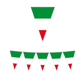 [85952] FESTONE BANDIERE ITALIA LUNGH.10MT BIG PARTY