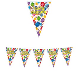 [85951] Festone bandiere Tanti Auguri lungh.6mt Big Party