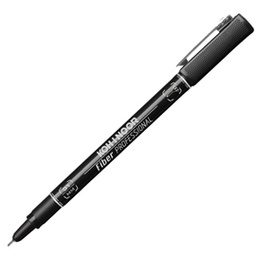 [81083] FINELINER PROFESSIONAL FIBER NERO 0,1MM